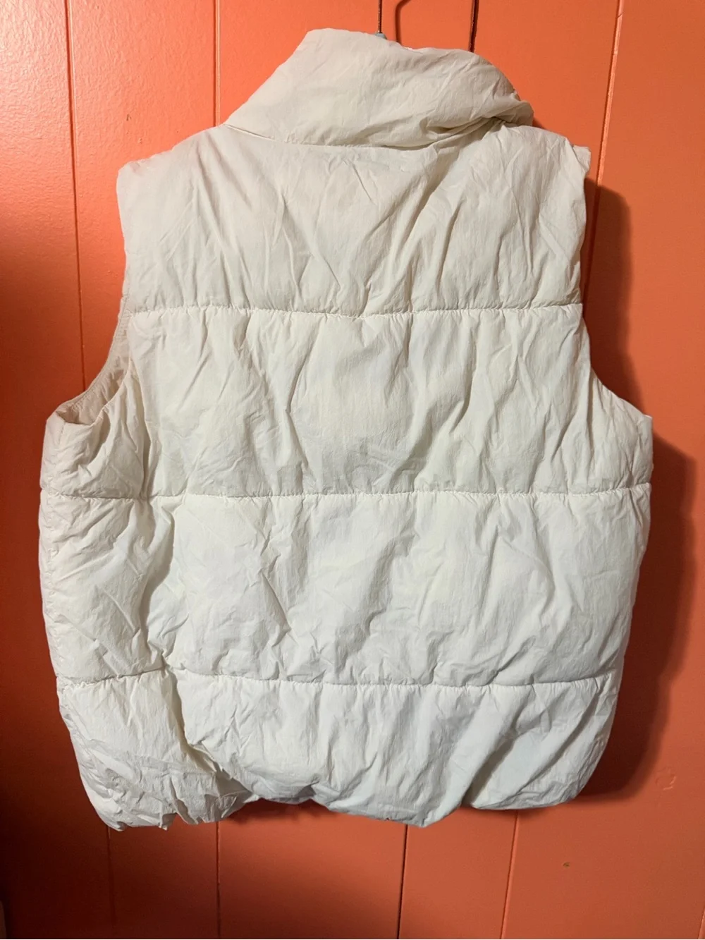 Old Navy Cream Quilted Kids Puffer Vest
